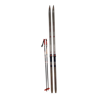 Pair of vintage cross-country skis
