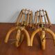 Pair of rattan wall lamps 70s Louis Sognot