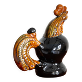 Brown Mid-Century Decanter Carafe Rooster
