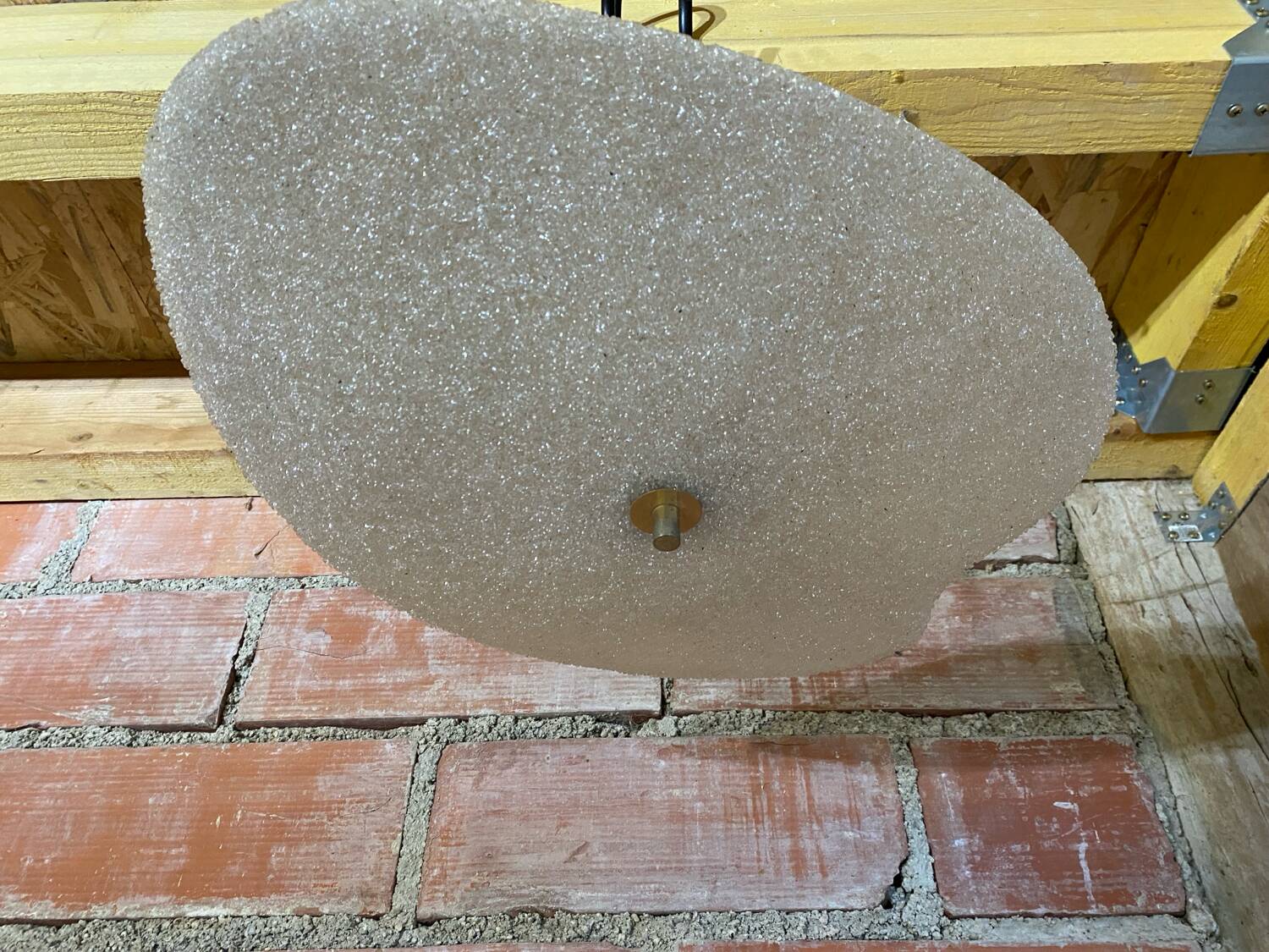 Antique perspex pendant light 60s vintage