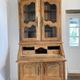 Provençal display cabinet in solid cherry wood, Louis XV style.