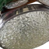 Vintage space age UFO chandelier / 1970s suspension