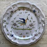 Round dish from moustier - perfect condition