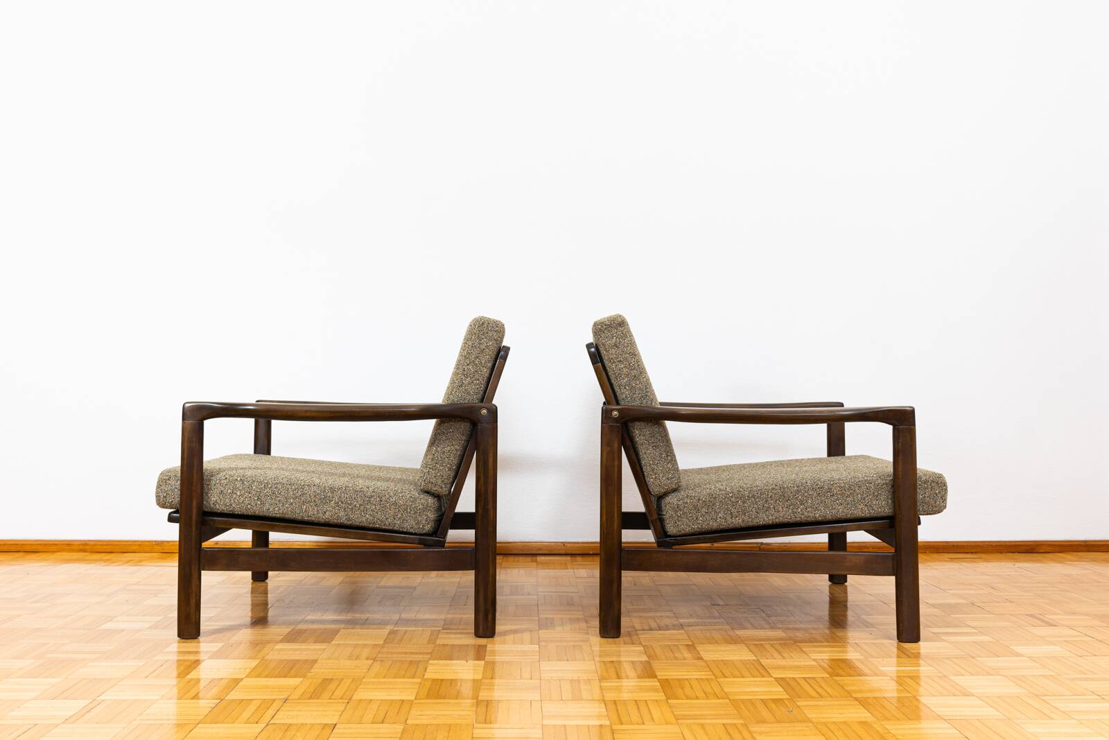Mid Century Armchairs By Zenon Bączyk, 1960's, Set Of 2