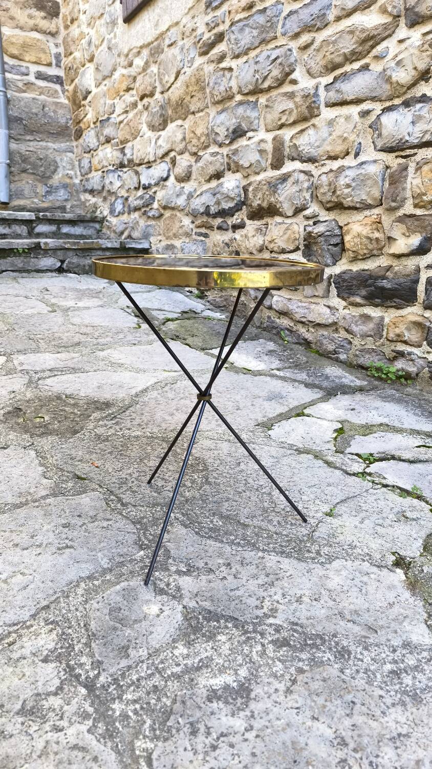 Tripod side table by Mechanical Mirror Works Inc 1950