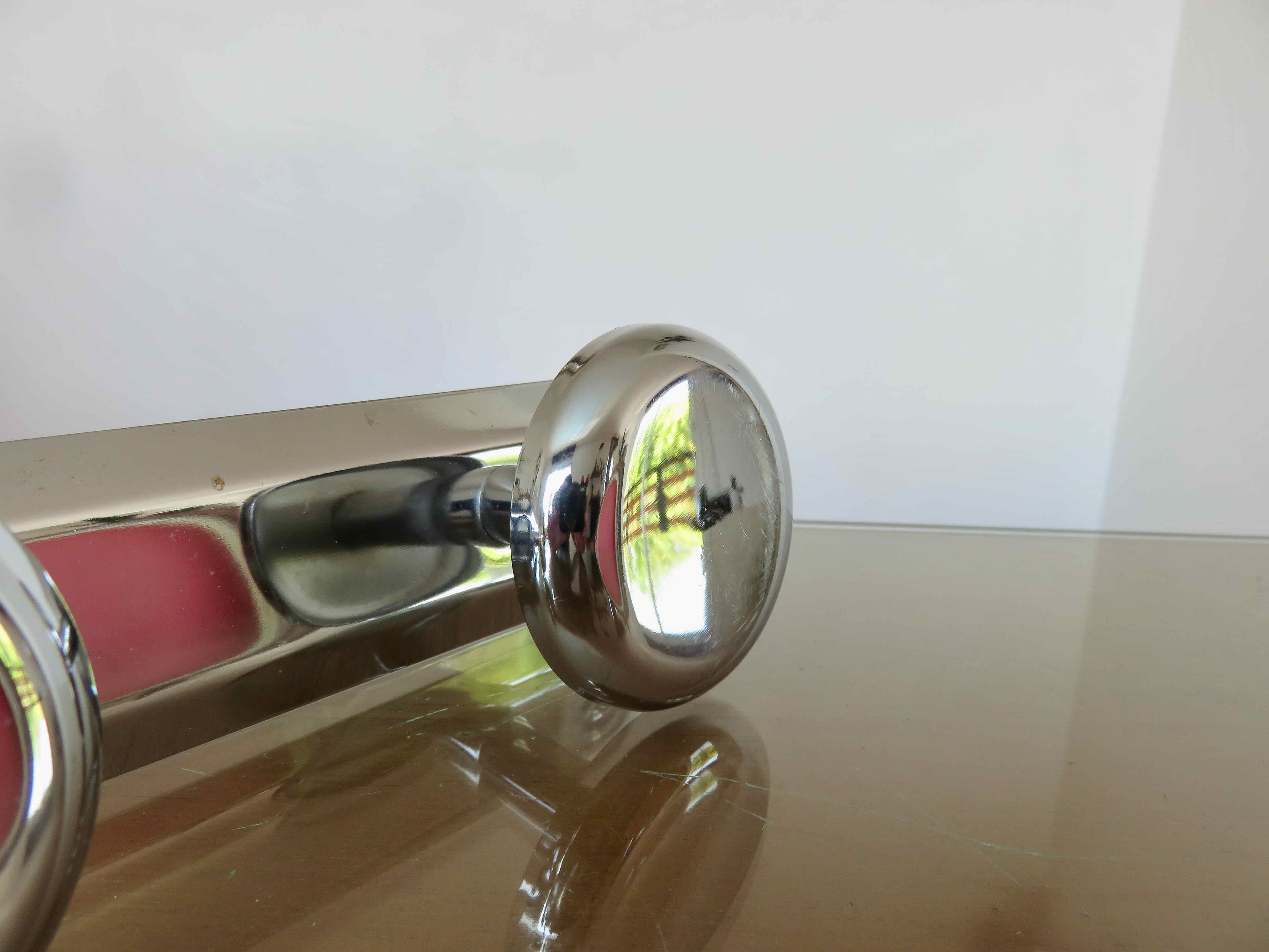 Coat rack in chromed metal 1970