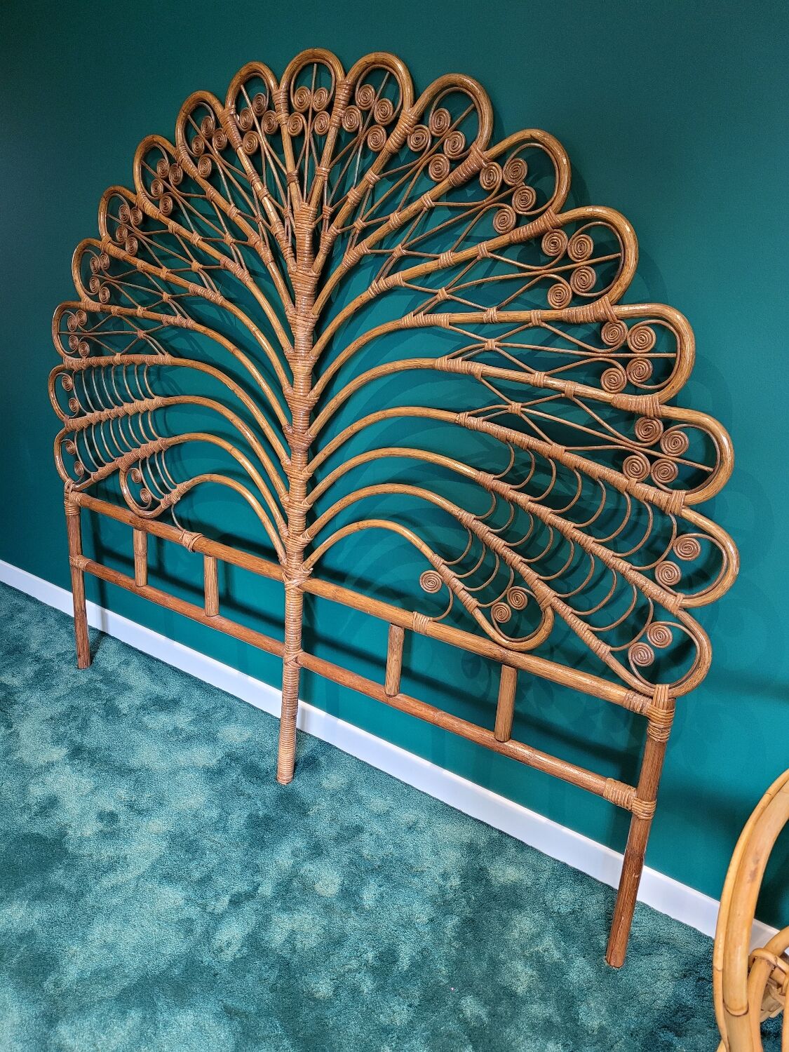 Peacock headboard