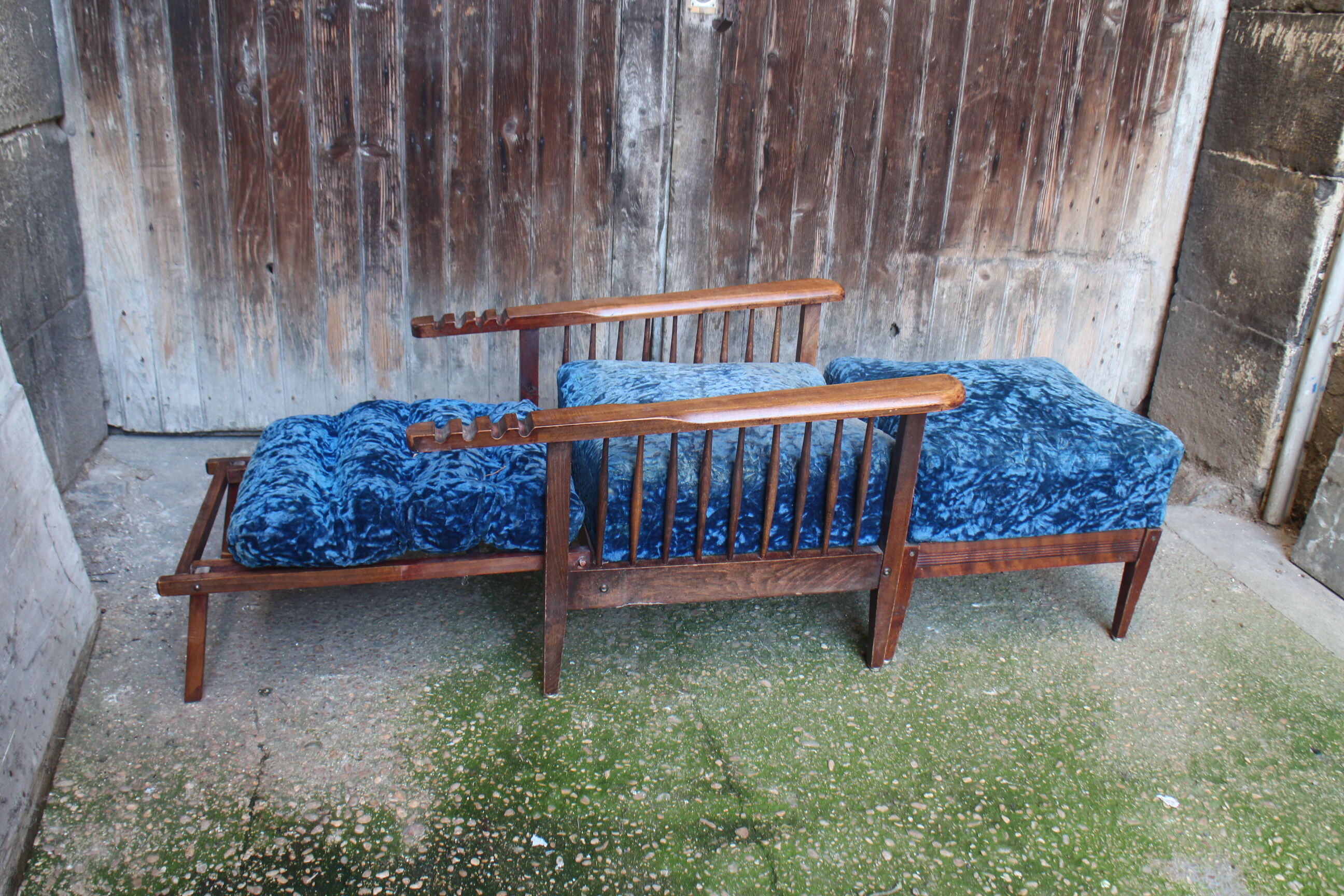 Morris "Potacol" armchair and footrest