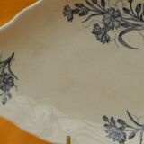 Longchamp earthenware dish cornflower decoration