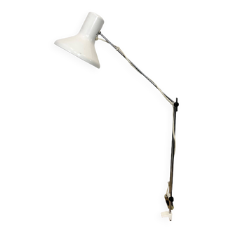 Lampe de bureau blanche par josef hurka pour napako, 1960s