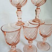 5 verres à shot tourbillonnants Luminarc Rosaline