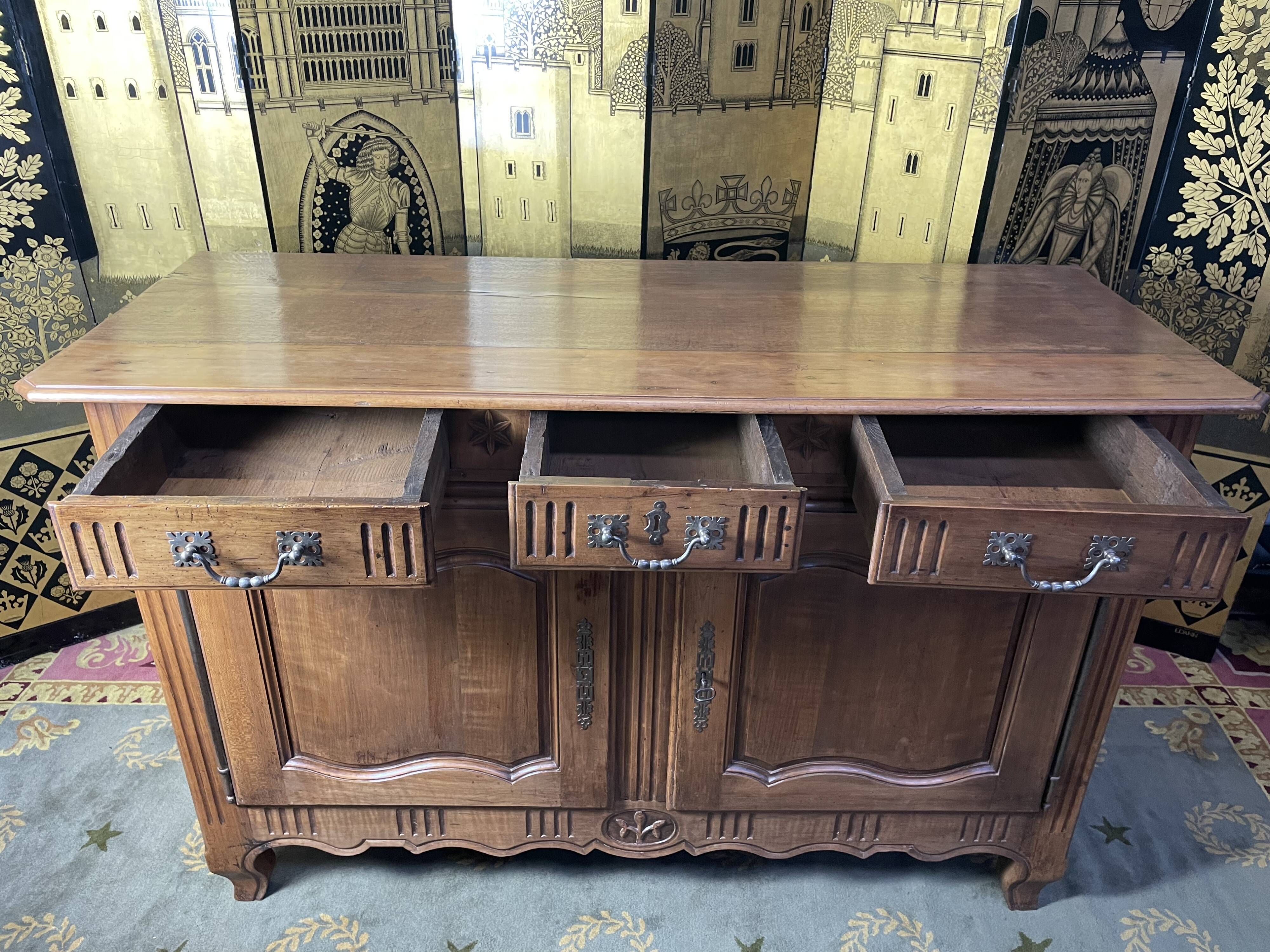 Buffet low Louis XV period restored