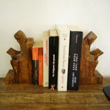 Wooden bookends
