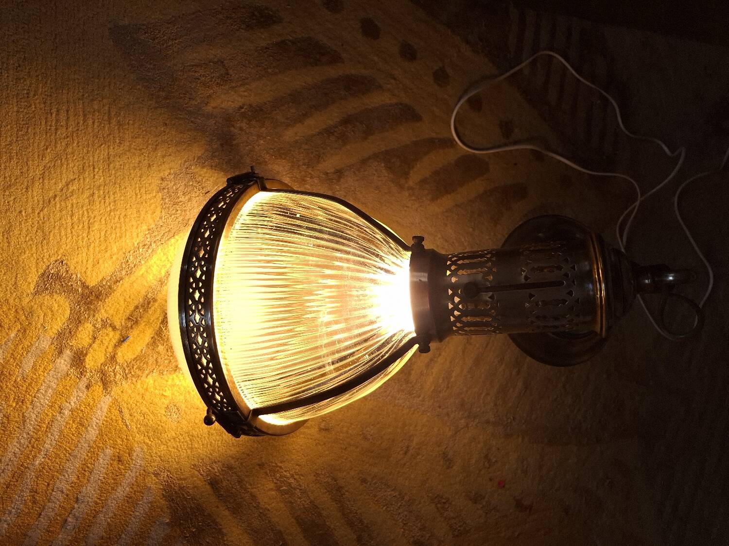 Chandelier, 1920s Holophane pendant light