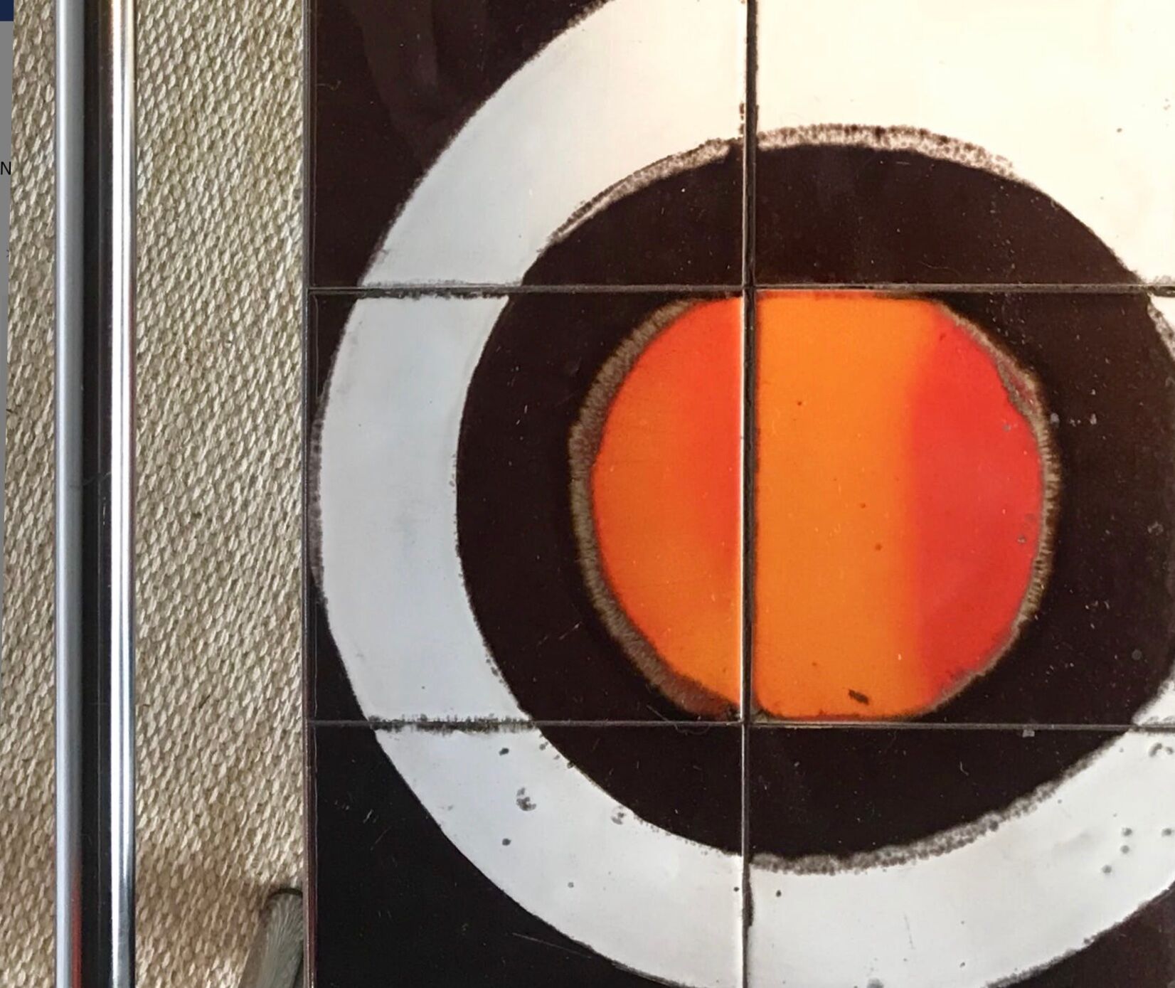 Glass coffee table, ceramics 70