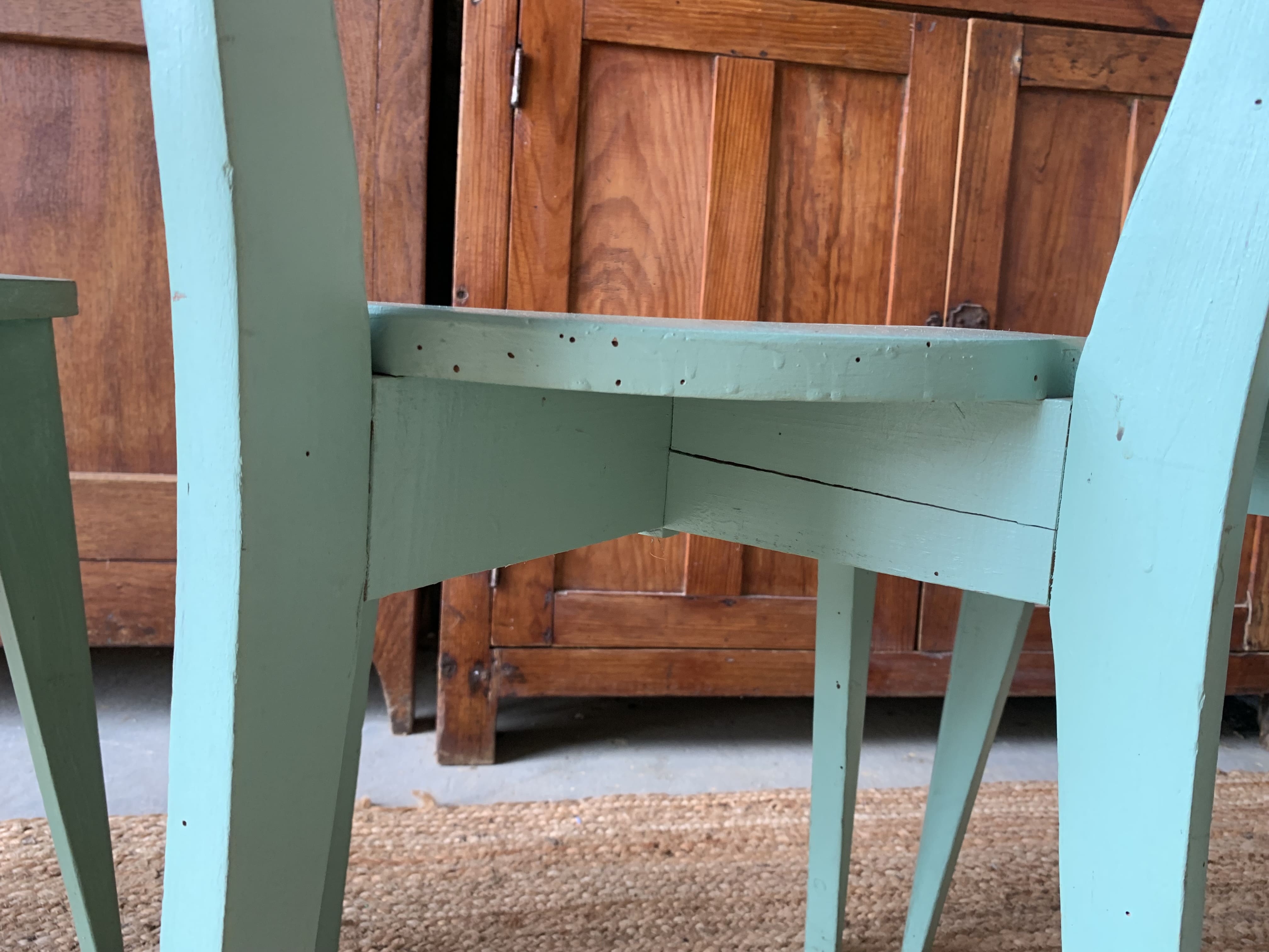 Lot de 4 chaises bistrot vertes