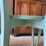 Set of 4 green bistro chairs