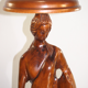 Saddle statue of macif/vintage wooden woman