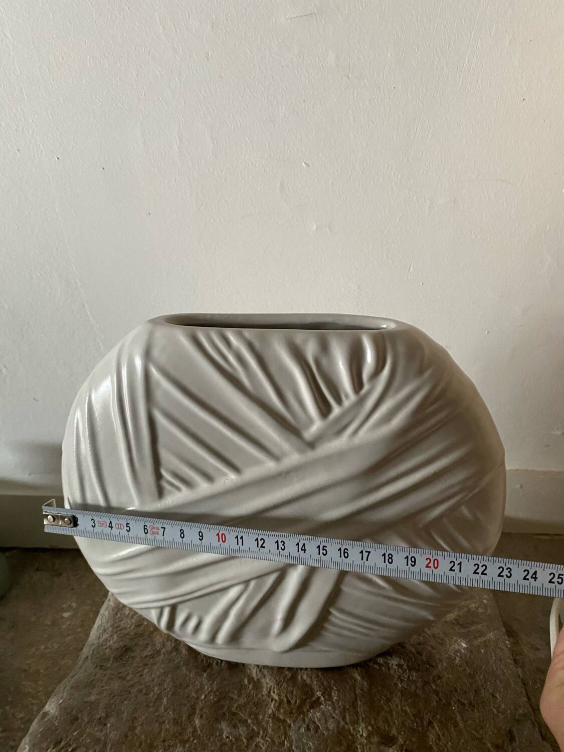 Vase rond drapé Vincent Cadeaux