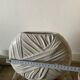 Round draped vase by Vincent Cadeaux
