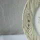 Flat plate in faience of gien the wagtail old signature