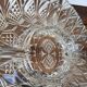 Vintage glass aperitif plate France