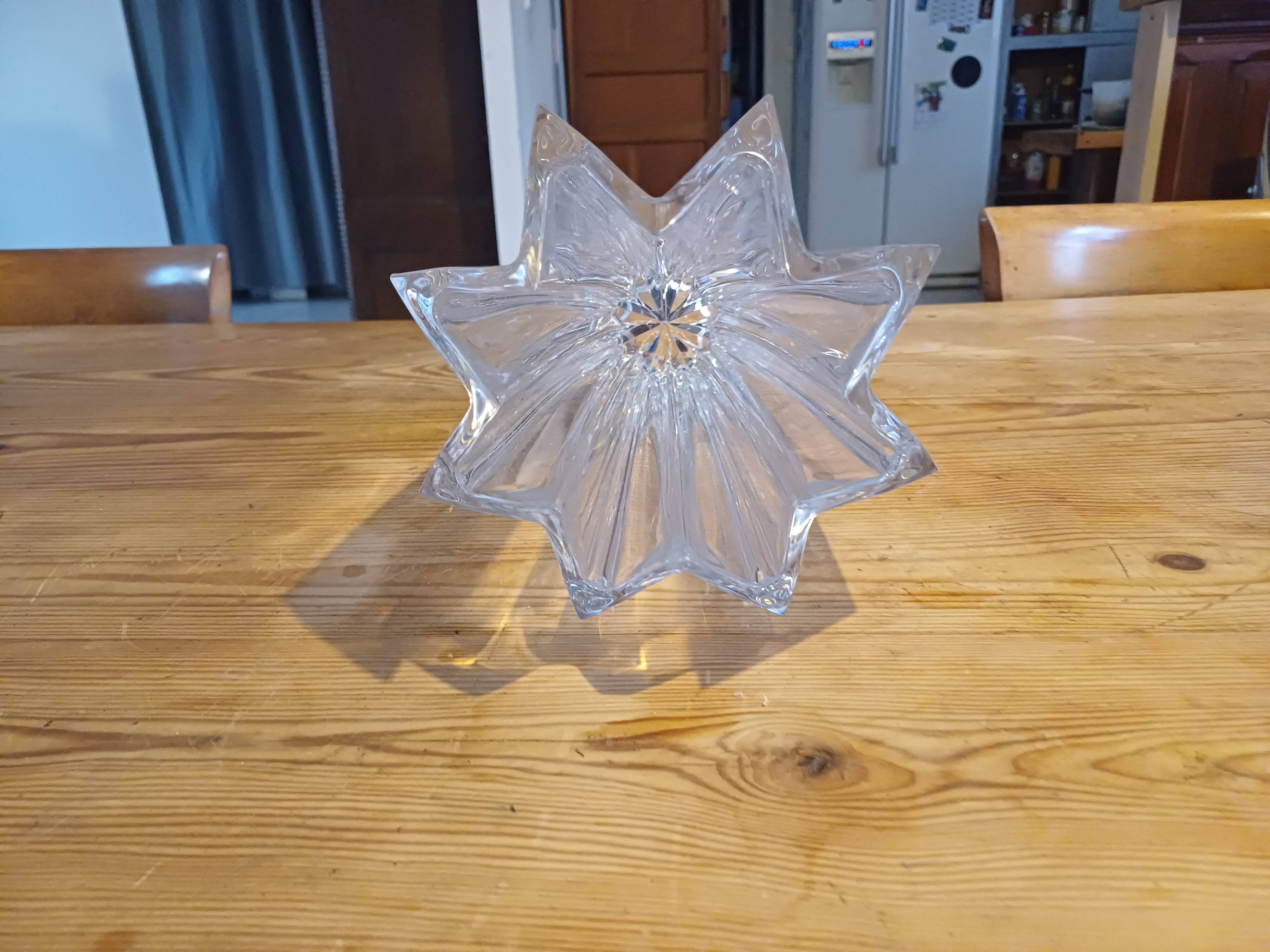 Art deco crystal vase