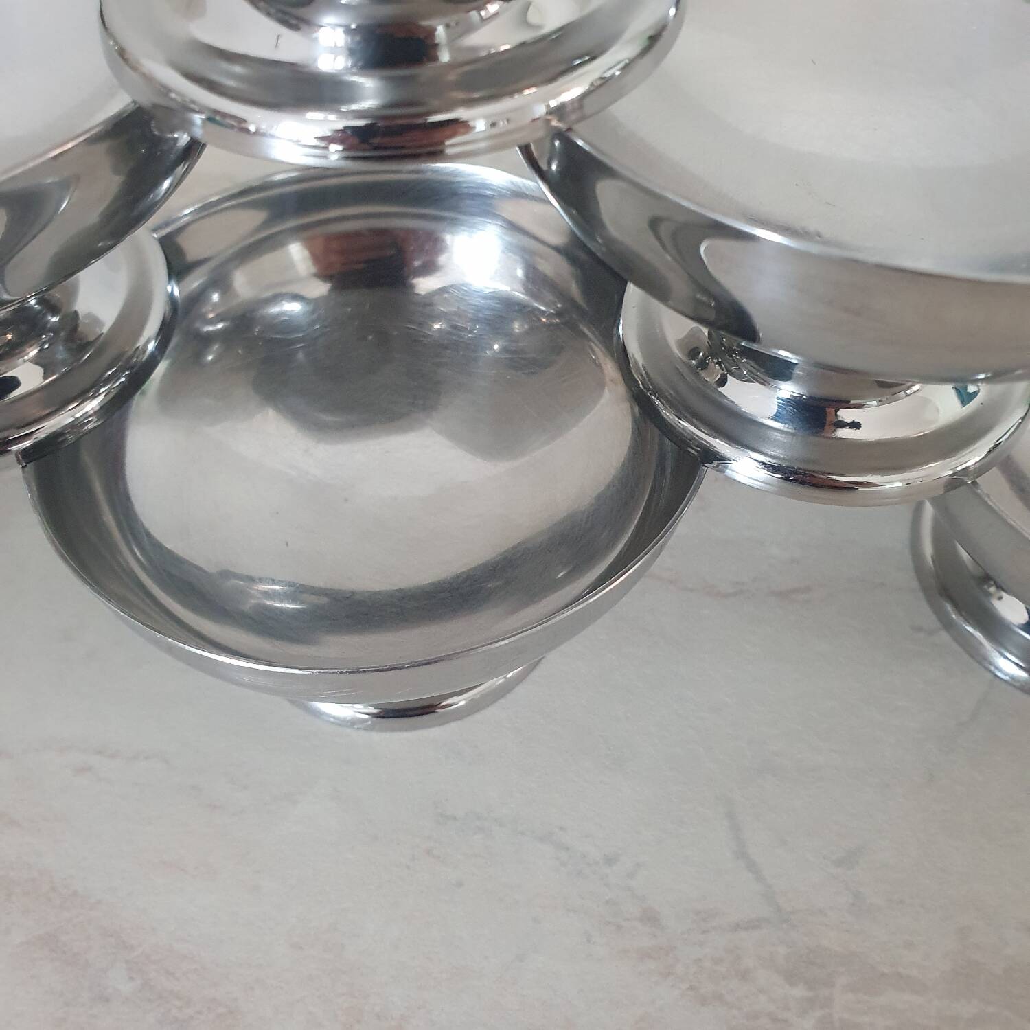 6 Remy Letang 18/10 stainless steel bowls