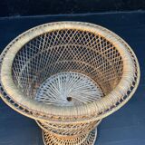 Rattan pot cover 1960