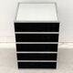 Mirror column, chrome and nubuck, 1970