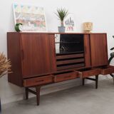 Teak highboard, Danish design, 1960s, designer: Børge Seindal, manufacturer