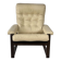 Fauteuil Scandinave en Cuir, Chêne et Bouleau, 1960