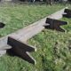 Wooden bench