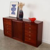 Meuble en acajou, design danois, années 1980, fabrication : Danemark
