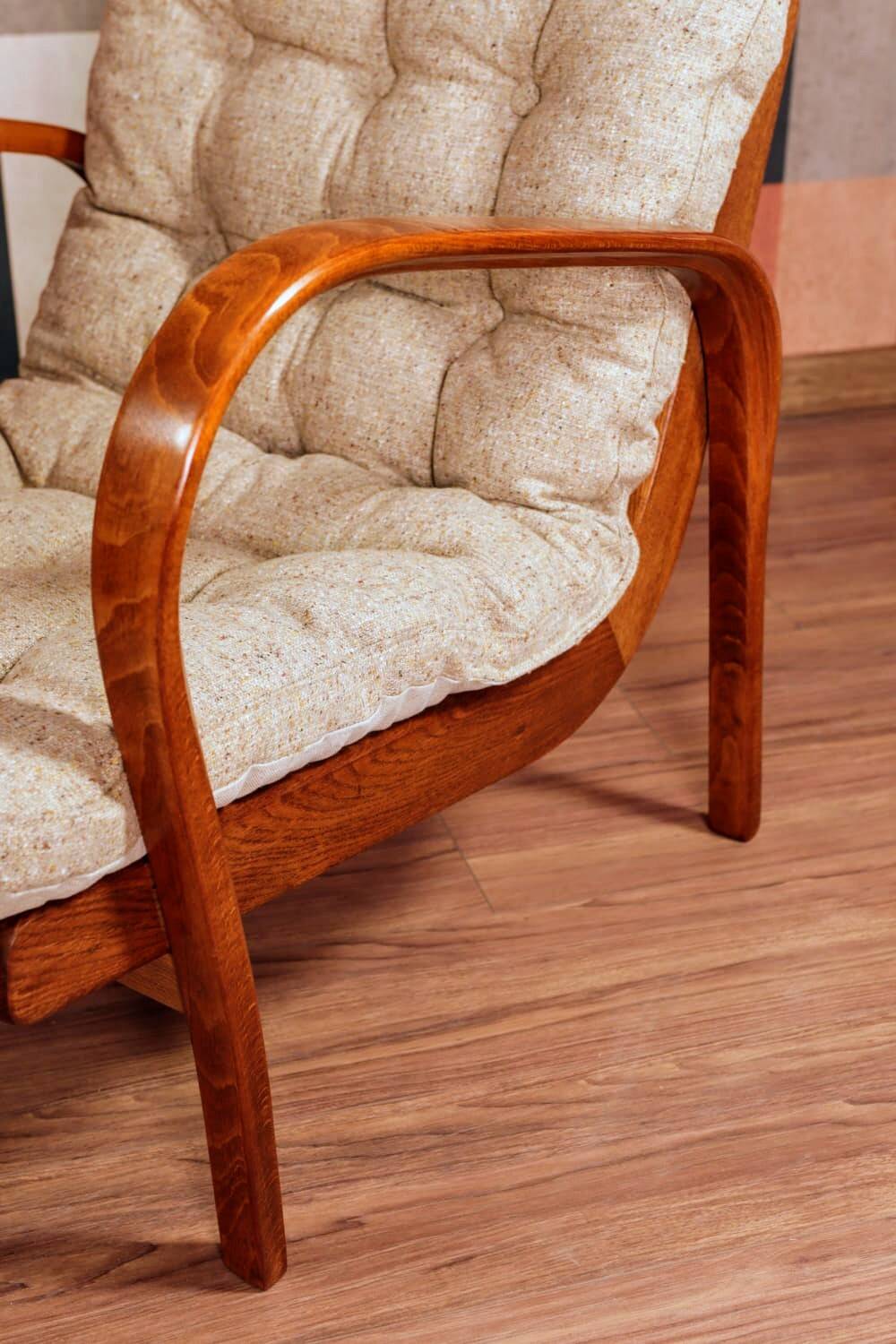 Vintage armchair granola beige 1960