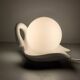 Ceramic swan lamp - Delfts Wit - 70s/80s - Netherlands