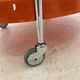 Space Age Chrome Serving Trolley with Orange Plastic Trays, 1970s