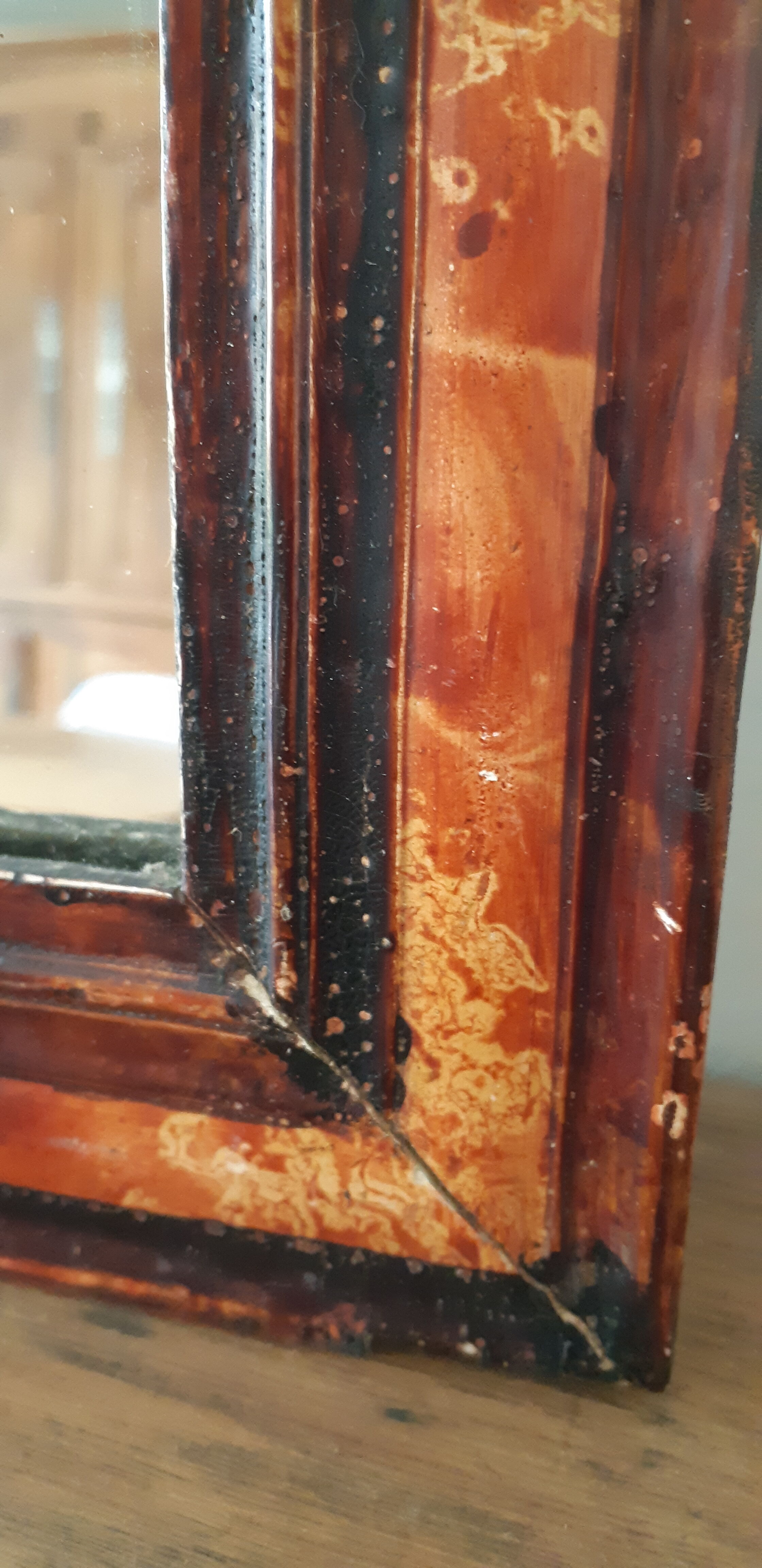 Louis Philippe style mirror 37 cm x 31 cm