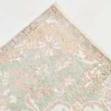 6x11 Beige & Cream Oriental Floral Pattern Vintage Rug, 189x329Cm
