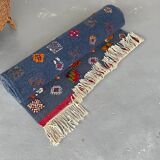 Berber Kilim Hallway Rug VINTAGE Velvet Patterns