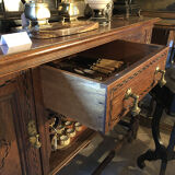 English Renaissance style oak cabinet