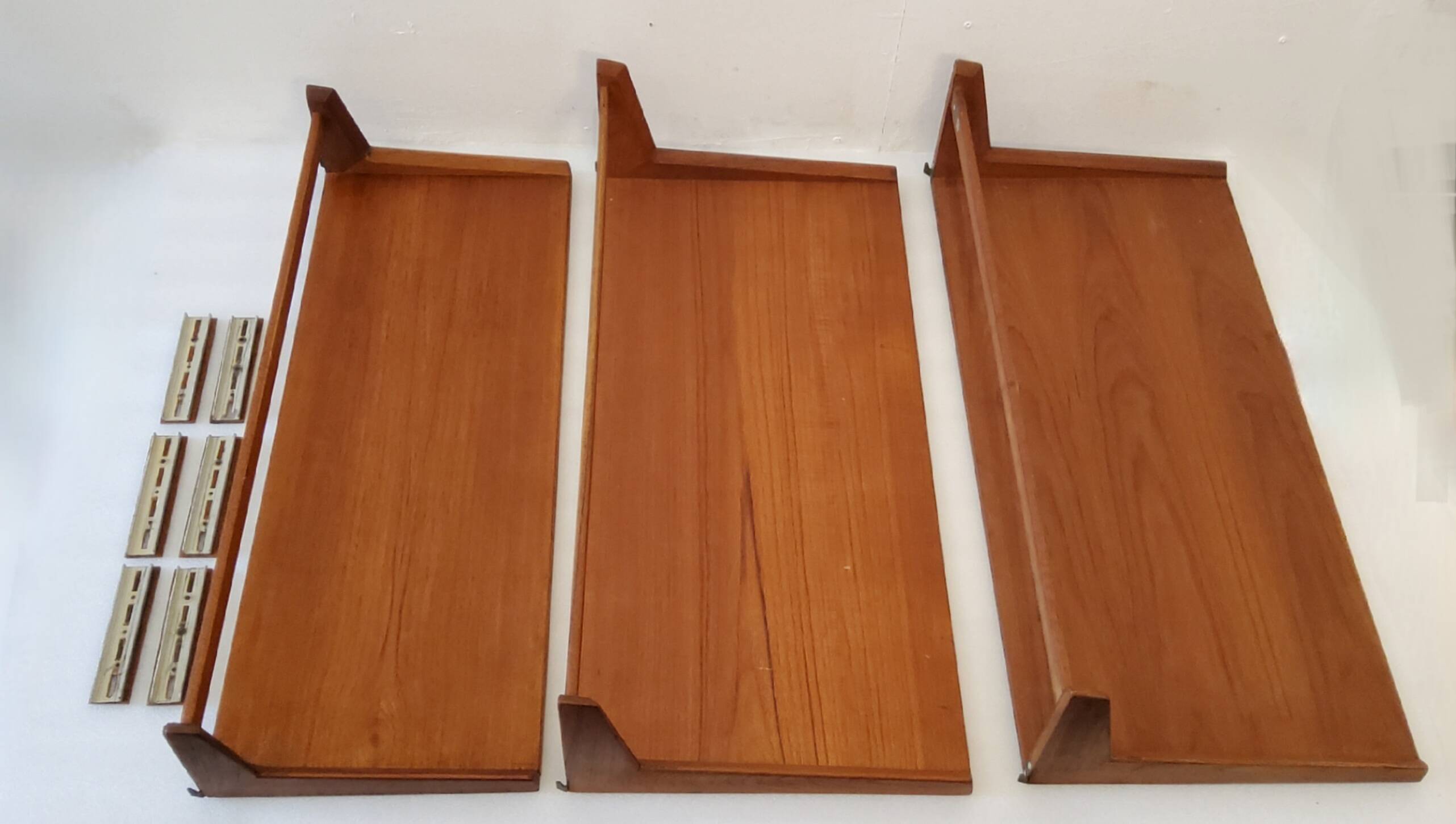 Floating wall shelves by Kai Kristiansen, Denmark, 1960s