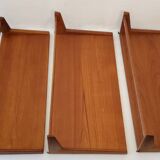 Floating wall shelves by Kai Kristiansen, Denmark, 1960s