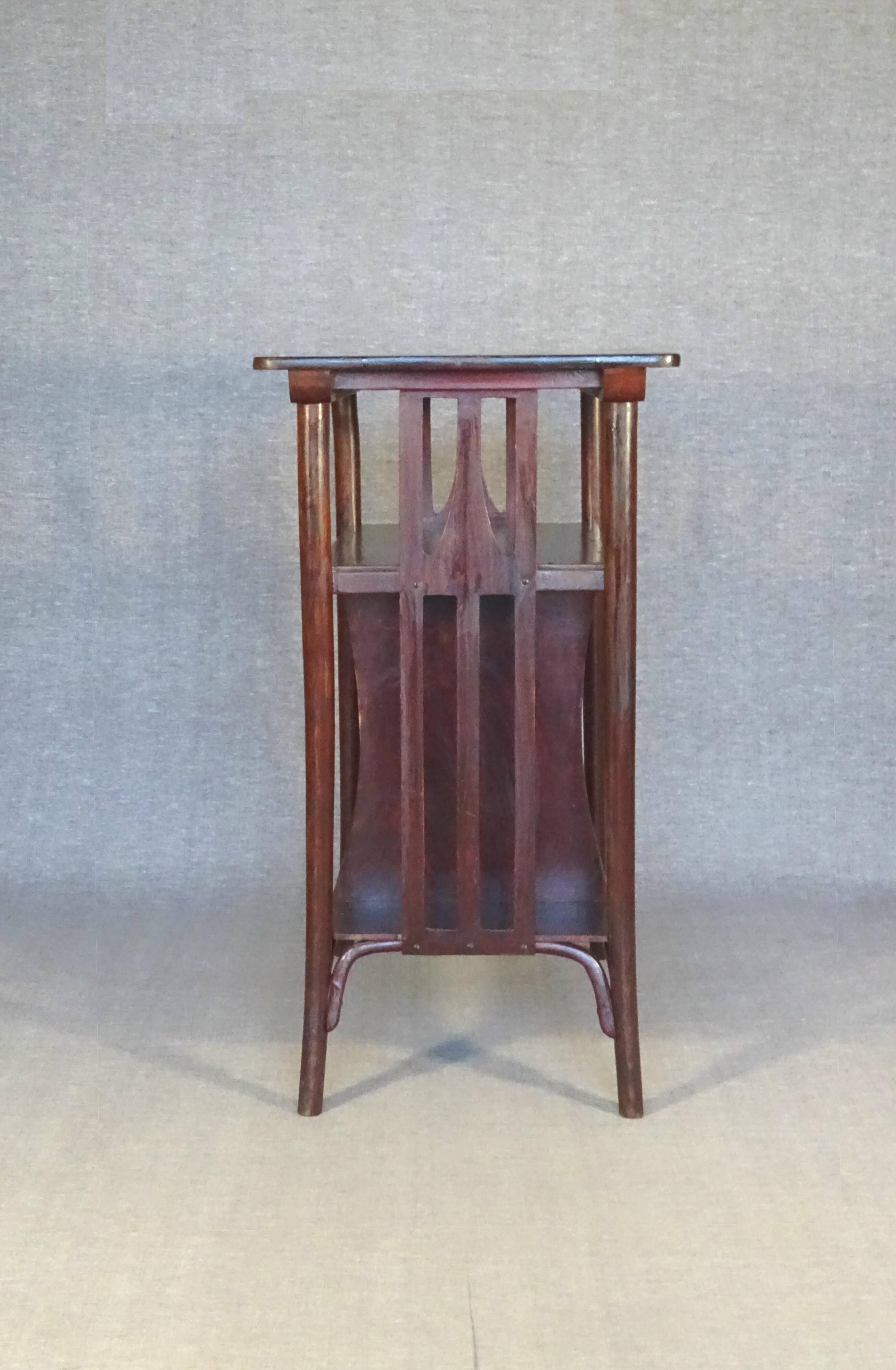 Music table, J & J Kohn around 1910 designed by Kolomann Moser.