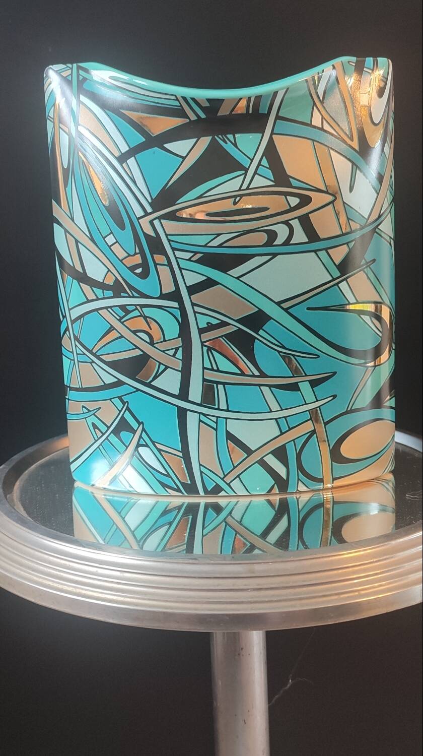 Steuler ceramic vase from the 60s - 70s signed Steuler design