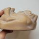 Empty plaster pocket sleeping woman art nouveau signed Carlo Conte