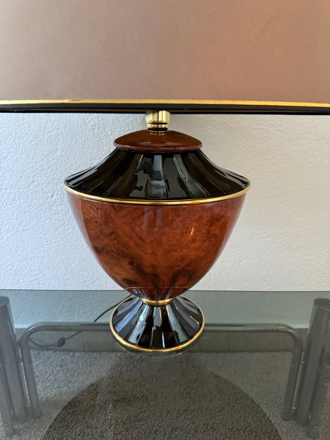 Large Bosa ceramic lamp, Italy, 1980s