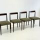 Set of 4 Lübke dining chairs with rosewood