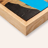 Composition, Acrylic on wooden plate. 16 x 22cm