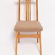 Mid-Century Bouclé Lounge Chair, Light Wood, M. Zielinski, Europe 1960s